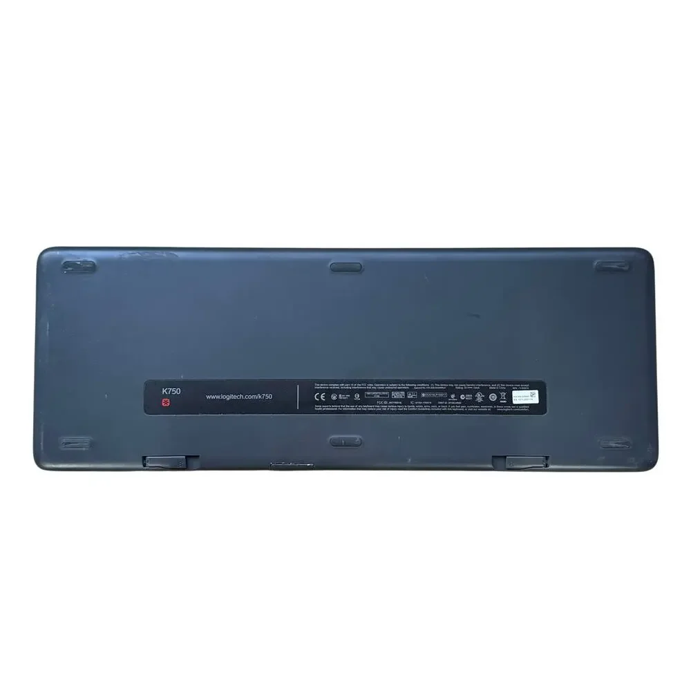 Logitech K750 Wireless Solar Keyboard With Unifying Receiver Dongle Black